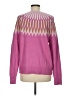 Ann Taylor LOFT Chevron-herringbone Pink Pullover Sweater Size M - photo 2