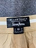 Ellen Tracy 100% Silk Solid Tan Khakis Size 10 - photo 4