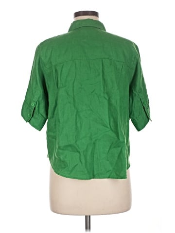 Cos 3/4 Sleeve Button-Down Shirt (view 2)