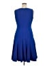 Calvin Klein Solid Blue Cocktail Dress Size 14 - photo 2