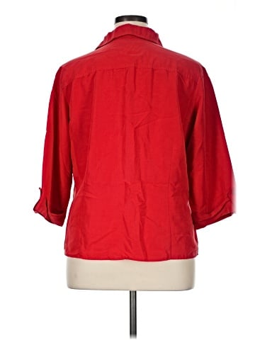 Apparenza 3/4 Sleeve Button-Down Shirt (view 2)