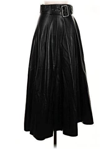 Zara Faux Leather Skirt (view 1)