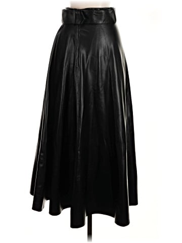 Zara Faux Leather Skirt (view 2)