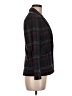 Express Plaid Burgundy Blazer Size 6 - photo 4