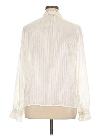 Paige Long Sleeve Silk Top (view 2)