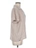 Barefoot Dreams 100% Polyester Tan Short Sleeve Blouse Size M - photo 4