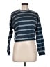 Romwe 100% Polyester Blue Long Sleeve T-Shirt Size M - photo 1