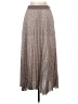 Vince Camuto 100% Polyester Metallic Silver Formal Skirt Size S - photo 2