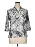 Alfred Dunner 100% Polyester Silver 3/4 Sleeve Blouse Size 14 (petite) - photo 1