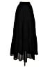 Unbranded 100% Polyester Solid Black Casual Skirt Size S - photo 2
