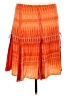 Assorted Brands 100% Silk Orange Silk Skirt Size 14 - photo 1