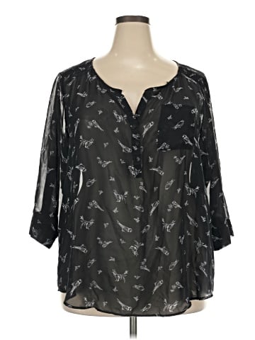 Torrid 3/4 Sleeve Blouse (view 1)