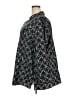 Catherines Print Black 3/4 Sleeve Button-Down Shirt Size 3X - photo 5