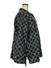 Catherines Print Black 3/4 Sleeve Button-Down Shirt Size 3X - photo 4
