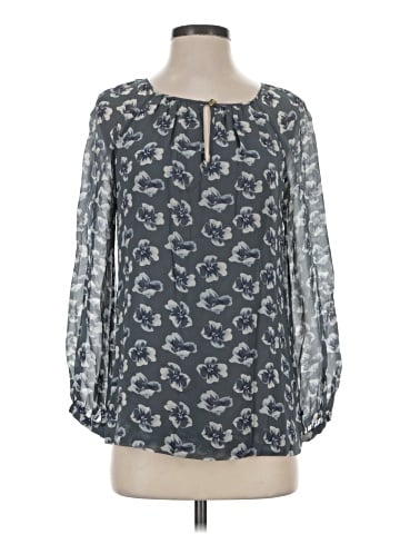 Tory Burch Long Sleeve Silk Top (view 1)