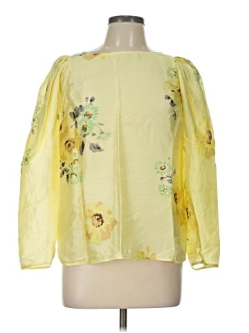 Rebecca Taylor 3/4 Sleeve Silk Top (view 1)