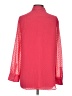 Talbots 100% Polyester Polka Dots Pink Red Long Sleeve Blouse Size S - photo 2
