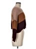 Debut Color Block Brown Pullover Sweater Size M - photo 4