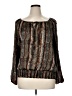 AB Studio 100% Polyester Black Long Sleeve Blouse Size XL - photo 1