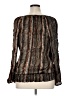 AB Studio 100% Polyester Black Long Sleeve Blouse Size XL - photo 2