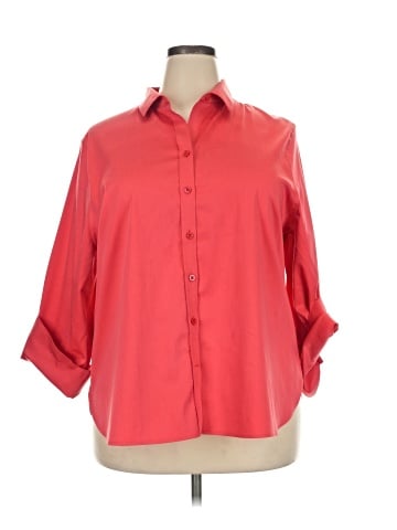 Chico's 3/4 Sleeve Button-Down Shirt (view 1)