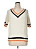 Stylus 100% Cotton Color Block Ivory Sweater Vest Size XL - photo 1