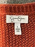 Jessica Simpson Solid Brown Orange Pullover Sweater Size L - photo 7