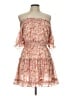 Lush 100% Polyester Floral Red Cocktail Dress Size L - photo 1