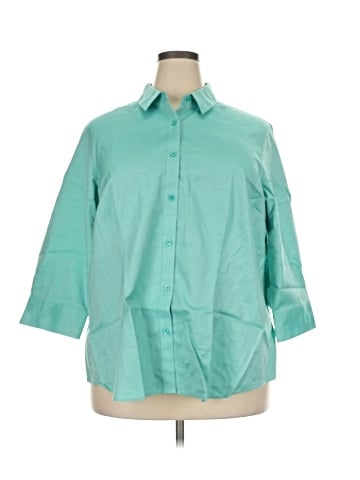 Coldwater Creek 3/4 Sleeve Button-Down Shirt (view 1)