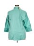 Coldwater Creek Solid Teal 3/4 Sleeve Button-Down Shirt Size 3X - photo 2