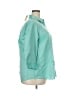 Coldwater Creek Solid Teal 3/4 Sleeve Button-Down Shirt Size 3X - photo 4