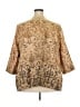 Catherines Print Gold Blazer Size 3X - photo 2