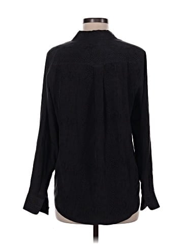 Rails Long Sleeve Silk Top (view 2)
