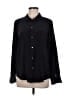 Rails 100% Silk Black Long Sleeve Silk Top Size M - photo 1