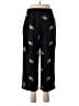 Vision Apparel Floral Black Casual Pants Size 6 - photo 2