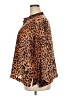 Natori 100% Polyester Animal Print Orange Long Sleeve Blouse Size 2X - photo 5