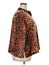 Natori 100% Polyester Animal Print Orange Long Sleeve Blouse Size 2X - photo 4