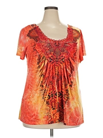 One World Short Sleeve Blouse (view 1)