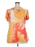 One World Orange Short Sleeve Blouse Size 2X - photo 2