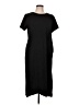 Unbranded Solid Black Casual Dress Size L - photo 1