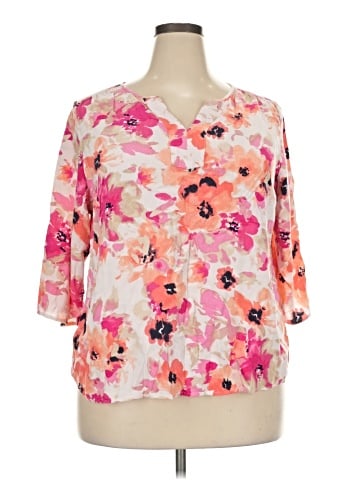 Croft & Barrow 3/4 Sleeve Blouse (view 1)