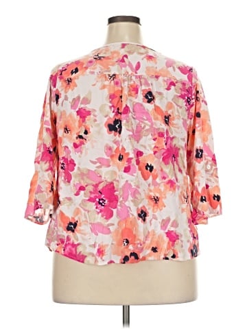 Croft & Barrow 3/4 Sleeve Blouse (view 2)