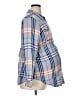 Isabel Maternity 100% Rayon Blue Long Sleeve Button-Down Shirt Size XL Maternity - photo 4