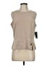 Halston Tan Sleeveless Blouse Size M - photo 1
