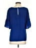 CAbi 100% Polyester Blue Short Sleeve Blouse Size S - photo 2