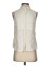 Theory Ivory Sleeveless Button-Down Shirt Size S - photo 1