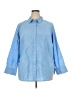 Talbots 100% Cotton Blue 3/4 Sleeve Button-Down Shirt Size 2X - photo 1