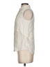 Theory Ivory Sleeveless Button-Down Shirt Size S - photo 5