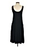 Peach Solid Black Casual Dress Size S - photo 2