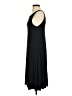 Peach Solid Black Casual Dress Size S - photo 5